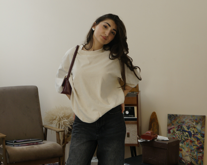 Cream Wash T shirt