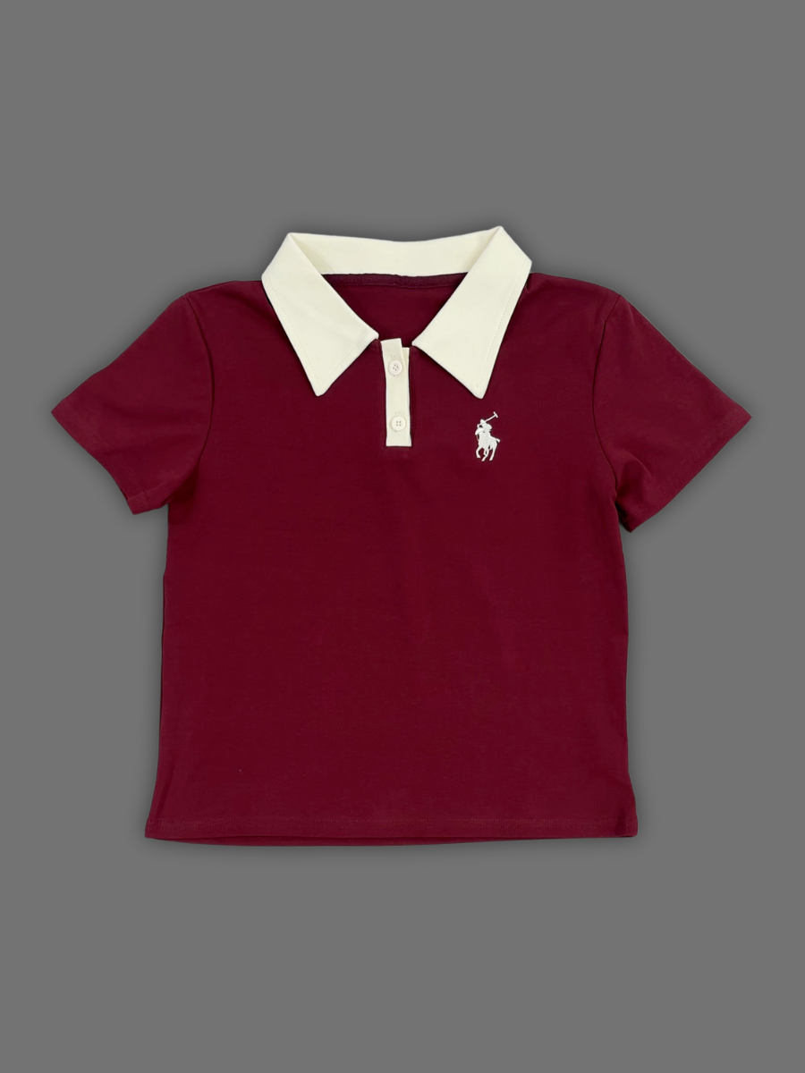 Polo t-shirt Dark Red